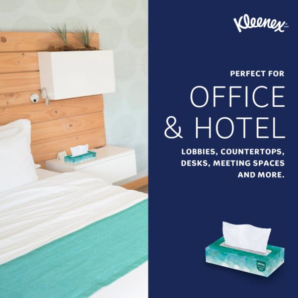 Kleenex White Facial Tissues, 2-Ply, 100/Box - 36 Box/Case - Image 3