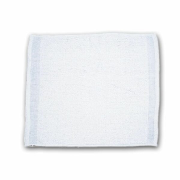 A white Chef Revival Terry Cloth Bar Mop Towel with a textured, absorbent surface and reinforced edges, designed for cleaning and wiping in kitchens, bars, and restaurants.