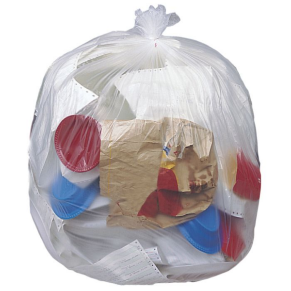 High Density 16 Gallon Clear Can Liners 24"x33", 6 mic - 1,000/Case