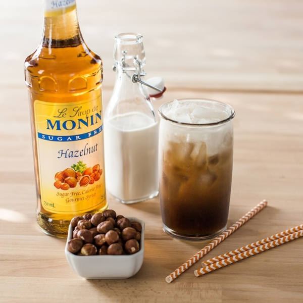 Monin - Sugar Free Hazelnut Syrup - 1 Liter Bottles - 4 Pack - Image 2