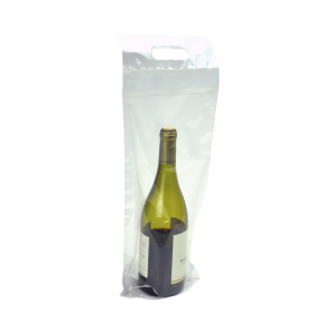 7"x19"+3.5"BG Clear Plastic 2.5 mil Wine To-Go Bag 250/Case