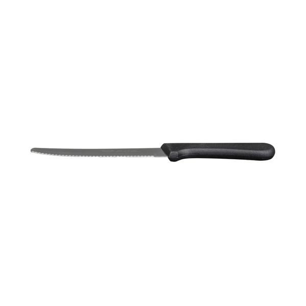 4.75" Blade Steak Knife Black Plastic Handle Each - Image 2