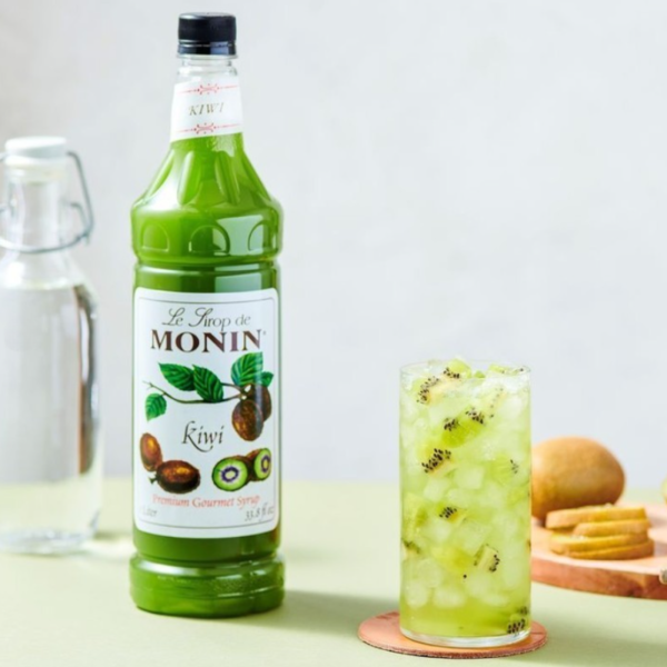 Monin - Kiwi Syrup - 1 Liter Bottles - 4 Pack - Image 3