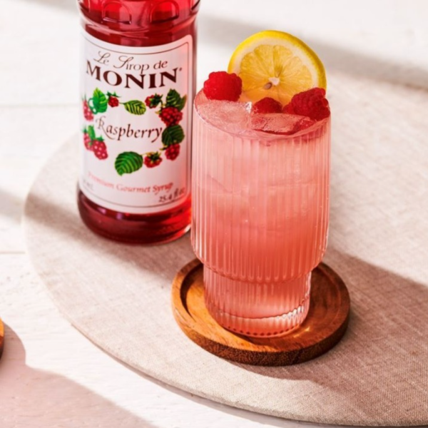 Monin - Raspberry Syrup - 1 Liter Bottle - Image 3