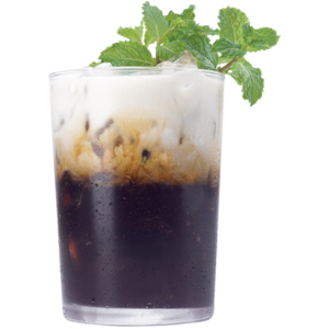 Tuxedo Iced Latte. Monin Vanilla Syrup Recipe.