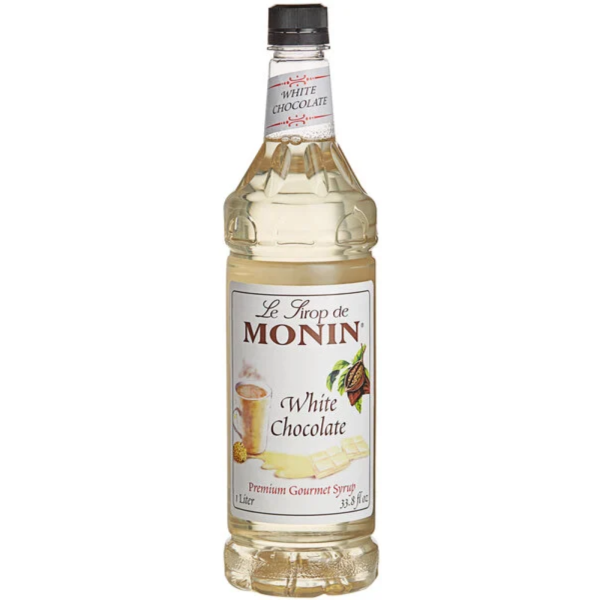 Monin - White Chocolate Syrup - 1 Liter Bottle