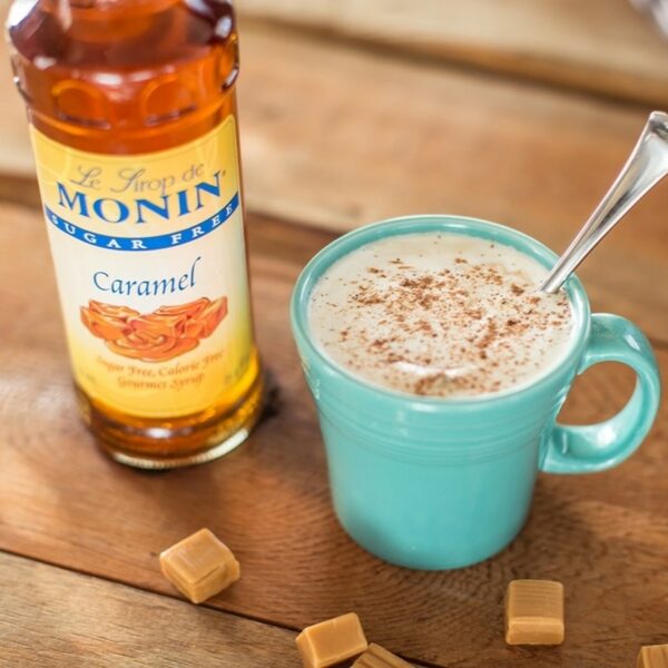 Monin - Sugar Free Caramel Syrup - 1 Liter Bottle - Image 3