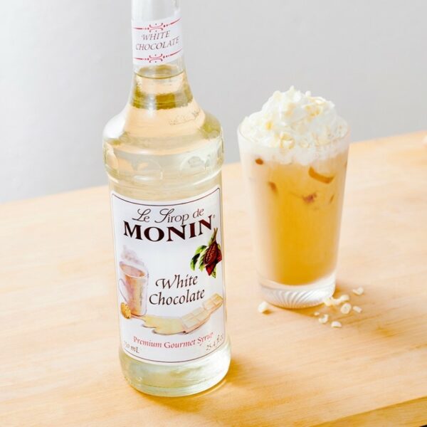Monin - White Chocolate Syrup - 1 Liter Bottle - Image 3