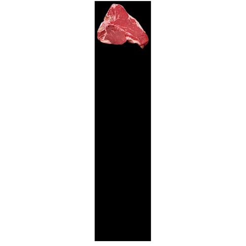 Black 8" x 30" steak paper, designed to preserve meat freshness and enhance presentation. Moisture-resistant and durable, ideal for butchers, delis, and grocery stores.