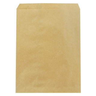A natural kraft Duro 30# merchandise bag with a flat, gusseted design, ideal for retail, food service, and general packaging needs. Eco-friendly, recyclable, and durable.