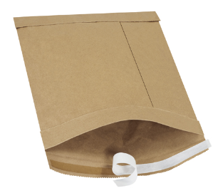 Open 8 1/2" x 12" Kraft #2 Self-Seal Padded Mailer with a cushioned interior for protection. Features a secure adhesive strip for easy sealing, ideal for shipping documents, books, and small items.