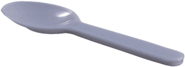 3" Plastic Taster Spoon - White - 3,000/Case - Image 2