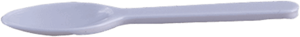3" Plastic Taster Spoon - White - 3,000/Case - Image 3